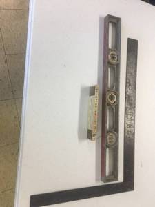 lot 19 image: Stanley r900B Rafter Square, western auto level lufkin masonry rule