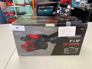 lot 40 image: Tool shop 3 belt sander 241-9802, NIB