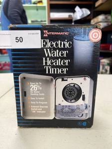 lot 50 image: Intermatic Electric water Heater timer wh21 NIB