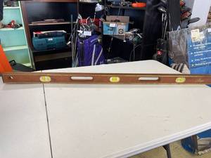 lot 54 image: Mayes 4 Foot wood level in case