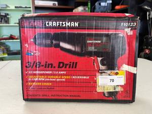 lot 70 image: Craftsmen 38 drill NIB