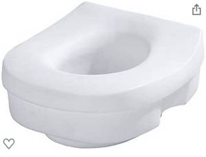 lot 65608 image: Moen DN7020 Home Care Elevated Toilet Seat, Glacier