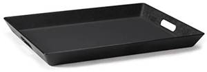 lot 65610 image: GET RST-1522-BK Non-Skid OttomanCoffee Table Serving Tray, 15 x 20, Black