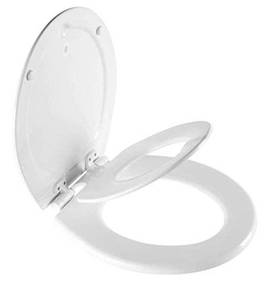lot 65611 image: MAYFAIR 888SLOW 000 NextStep2 Toilet Seat with Built-In Potty Training Seat, Slow-Close, Removable that will Never Loosen, ROUND, White
