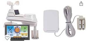 lot 65615 image: AcuRite 5-in-1 Station with Wi-Fi Connection to Weather Underground, Black & Iris 06052M Remote Battery Pack for 5-in-1 Weather Sensors