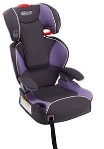lot 65621 image: Graco Affix Highback Booster Seat with Latch System, Grapeade
