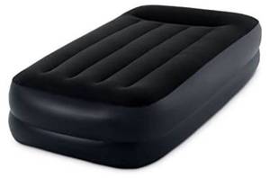 lot 65632 image: Intex Dura-Beam Standard Series Pillow Rest Raised Airbed wBuilt-in Pillow & Electric Pump