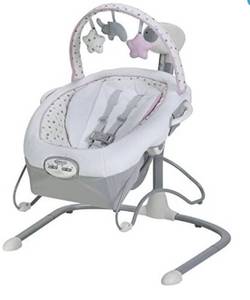 lot 65644 image: Graco Duet Sway LX Swing with Portable Bouncer, Camila