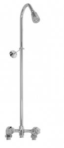 lot 65647 image: EXPOSED 2 VALVE SHOWER - POLISHED CHROME