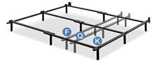 lot 65649 image: Zinus Paige Compack Adjustable 7 Inch Heavy Duty Bed Frame, for Box Spring and Mattress Sets, Fits Full Queen King