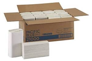 lot 65667 image: Pacific Blue Select Multifold Premium 2-Ply Paper Towels by GP PRO (Georgia-Pacific), White, 21000, 125 Paper Towels Per Pack, 16 Packs Per Case