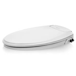 lot 13052 image: Swash Eco Seat Dual Temp Non-Electric Round Bidet Seat White - Brondell