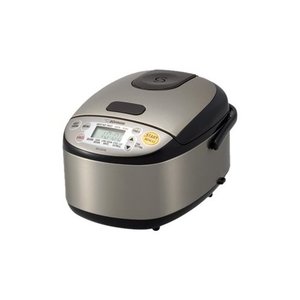 lot 13053 image: Zojirushi - Micom 0.6-Quart Rice Cooker - Stainless black