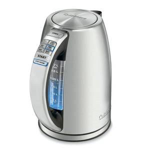 lot 13075 image: Cuisinart - PerfecTemp Cordless Electric Kettle - Silver