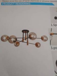lot 13089 image: HANGING CEILING LIGHT FIXTURE (X002Q0L31D)