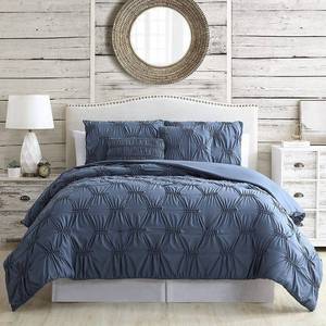 lot 13095 image: 5 Piece Solid Textured Comforter Set, Alanis, Queen