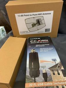 lot 13303 image: 15Dbi Point To Point WiFi Antenna Kit