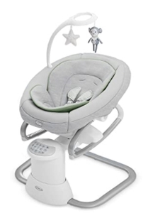 lot 13077 image: GRACO SOOTHE MY WAY SWING WITH REMOVABLE ROCKER (MADDEN FASHION)