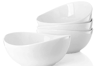 lot 13278 image: Partito Bella Large Porcelain Bowl 4pc