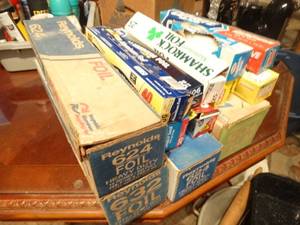 lot 33125 image: Large lot of foil rolls & reynolds wrap