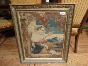 lot 33186 image: Vintage framed wall art