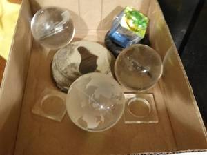 lot 33187 image: Assorted paper weights- some Lucite