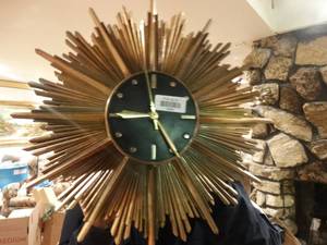 lot 33203 image: Awesome mid century wall clock