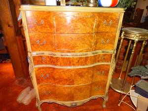 lot 33208 image: JB Sciver Co French style chest of drawers- Intricate detail