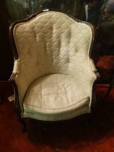 lot 33230 image: Antique wood frame chair