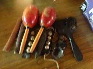 lot 33268 image: Hand held musical instruments