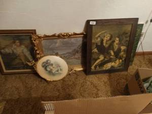 lot 33315 image: Several pieces of framed artwork