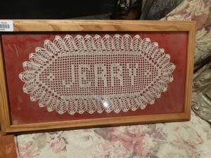 lot 33366 image: Framed Jerry wall decor
