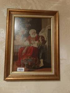 lot 33431 image: Needlepoint Picture in frame