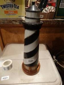 lot 33442 image: Tall lighthouse decor