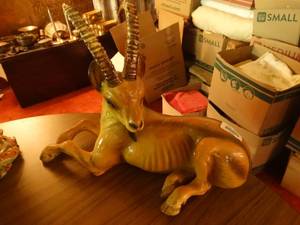 lot 33292 image: Awesome goat statue