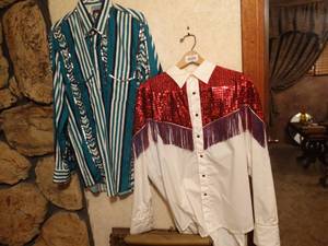 lot 33297 image: 2 flashy western shirts