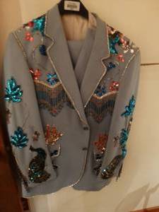 lot 33302 image: Vancort western real flashy suit set
