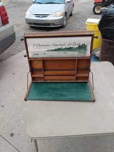 lot 4462 image: Antique The Chautauqua Industrial Art Desk early 1900s 23 in wide 18 in deep