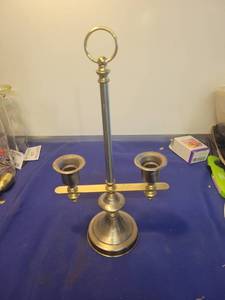 lot 5452 image: Brass candle holder