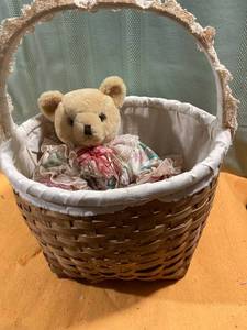 lot 7287 image: 16 inch wide basket 9 12 inches high includes their 17 inches high