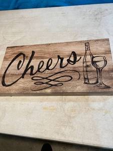 lot 7357 image: 20 x 10 canvas cheers picture