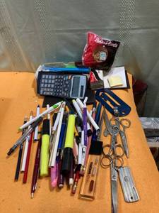 lot 7393 image: Miscellaneous office stuff pins and untested