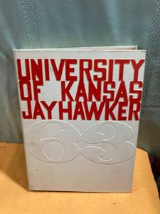 lot 7399 image: University of Kansas Jayhawks 1963 yearbook