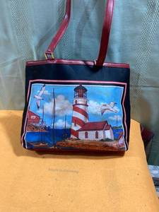 lot 7402 image: Lighthouse purse 13 inches long 3 12 wide