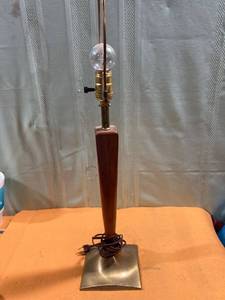 lot 7414 image: 27 inch lamp grass on the bottom and Wood going up