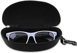lot 3393 image: Zipper Shell Eyeglasses and Sunglasses Case with Plastic Carabiner Hook