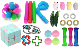 lot 3411 image: Sensory Fidget Toys Set,Push pop pop Special Dimple Sensory Toys Sets stress toys