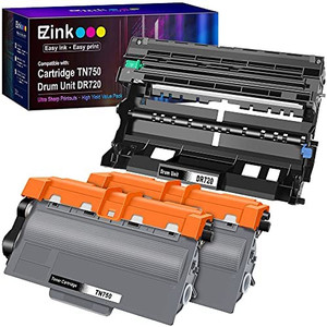 lot 4476 image: E-Z Ink (TM) Compatible Toner Cartridge & Drum Unit Replacement for Brother TN750 DR720