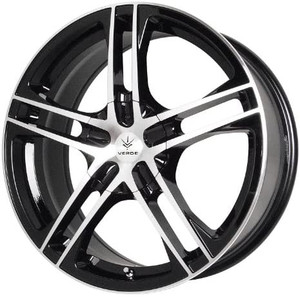 lot 4480 image: Verde Custom Wheels Protocol Black Wheel with Machined Lip