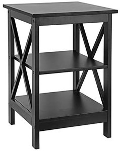 lot 4498 image: NightstandSofa Side With Open Shelf